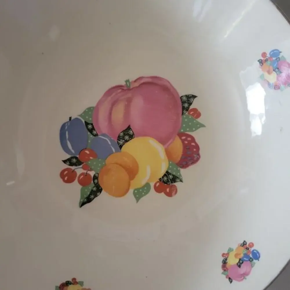 Vintage 30s Country Gentleman by Cavitt Shaw‎ WS George Large Serving Bowl